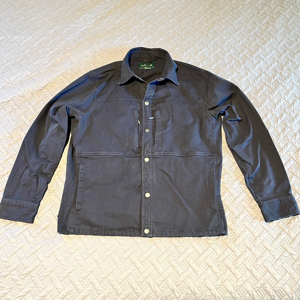 Orvis Men's Navy Blue Shirt Jacket - L